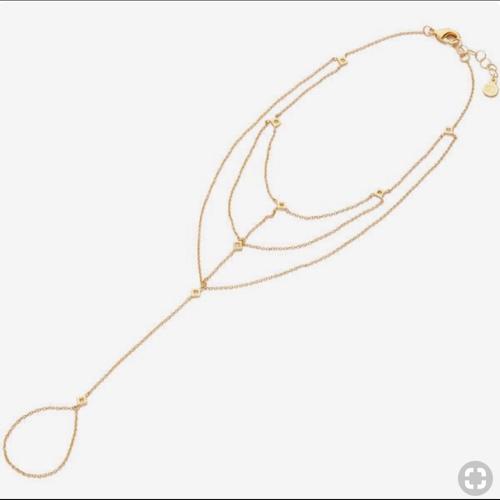 Gorjana Dev toe to ankle foot chain